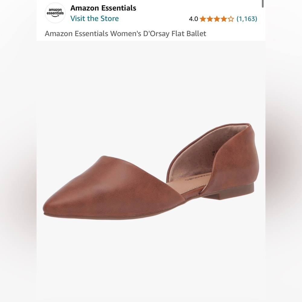 amazon essentials Women’s D’orsay Flat